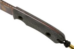 TRC Knives South Pole, Elmax Apocalypse Finish 2022 Biohazard Edition, Black Canvas Micarta, Survival Knife -Knife Shop TI SP BCM APO 05 trc knives