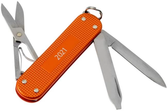 Victorinox Classic Alox Tiger Orange Limited Edition 2021 0.6221.L21 Swiss Pocket Knife 2 Victorinox Classic Alox Tiger Orange Limited Edition 2021 0.6221.L21 Swiss Pocket Knife - Image 2