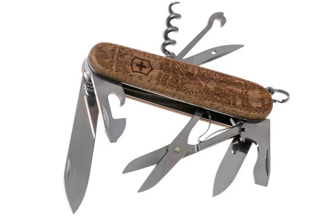 Victorinox Climber Wood Swiss Spirit 1.3701.63L21 Special Edition 2021 Swiss Pocket Knife 1 Victorinox Climber Wood Swiss Spirit 1.3701.63L21 Special Edition 2021 Swiss Pocket Knife