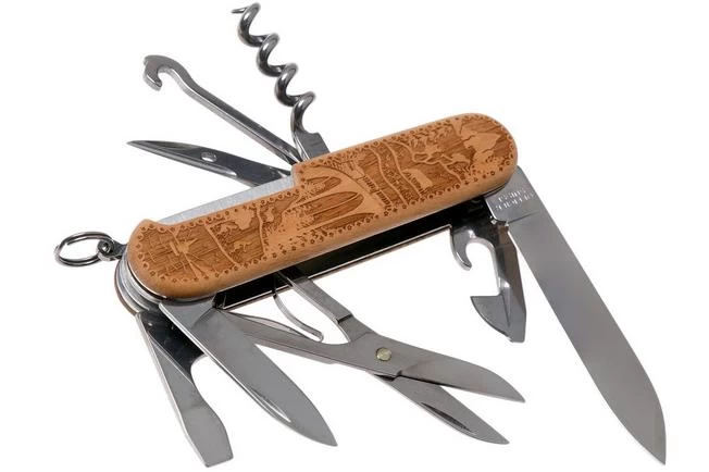 Victorinox Climber Wood Swiss Spirit 1.3701.63L21 Special Edition 2021 Swiss Pocket Knife 2 Victorinox Climber Wood Swiss Spirit 1.3701.63L21 Special Edition 2021 Swiss Pocket Knife - Image 2