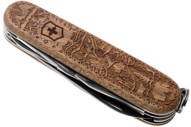Victorinox Climber Wood Swiss Spirit 1.3701.63L21 Special Edition 2021 Swiss Pocket Knife 4 Victorinox Climber Wood Swiss Spirit 1.3701.63L21 Special Edition 2021 Swiss Pocket Knife - Image 4