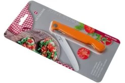 Victorinox SwissClassic 6.7836.F9B Serrated Foldable Vegetable Knife, Orange -Knife Shop VT6 7836 F9B 07 victorinox