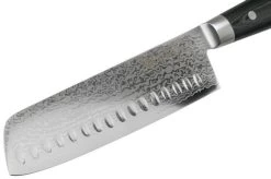 Yaxell Ran 36027 Nakiri With Dimples 18 Cm -Knife Shop YL36027 03 yaxell
